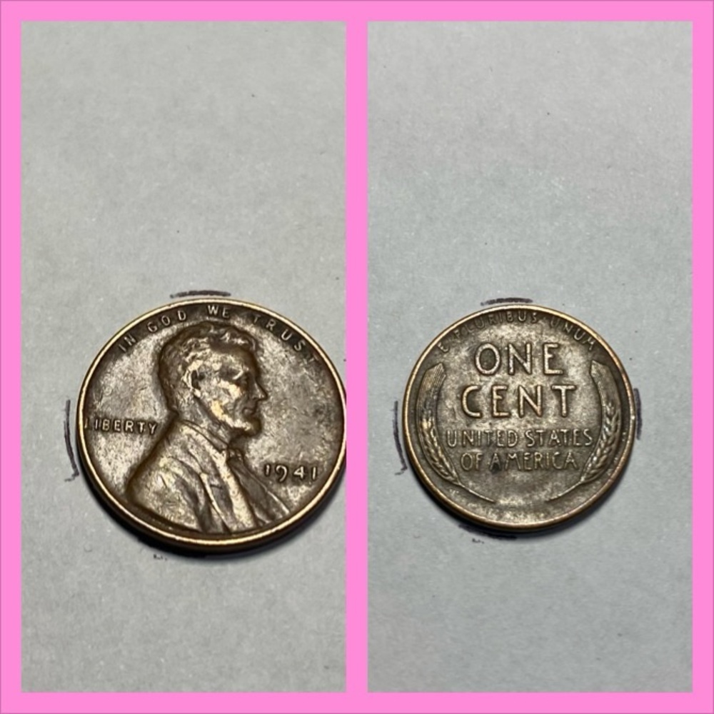 1941 Lincoln Wheat Penny Coin